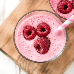 Coconut, Berry, and Oat Smoothie