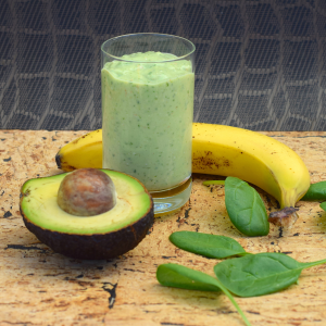 Avocado, banana, and oat weight loss smoothie
