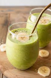Creamy Green Protein Shake With Greens