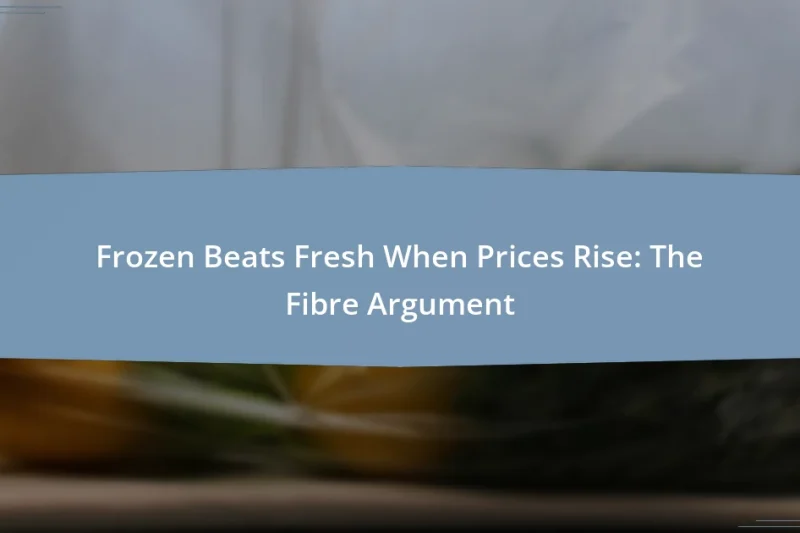 Frozen Beats Fresh When Prices Rise: The Fibre Argument
