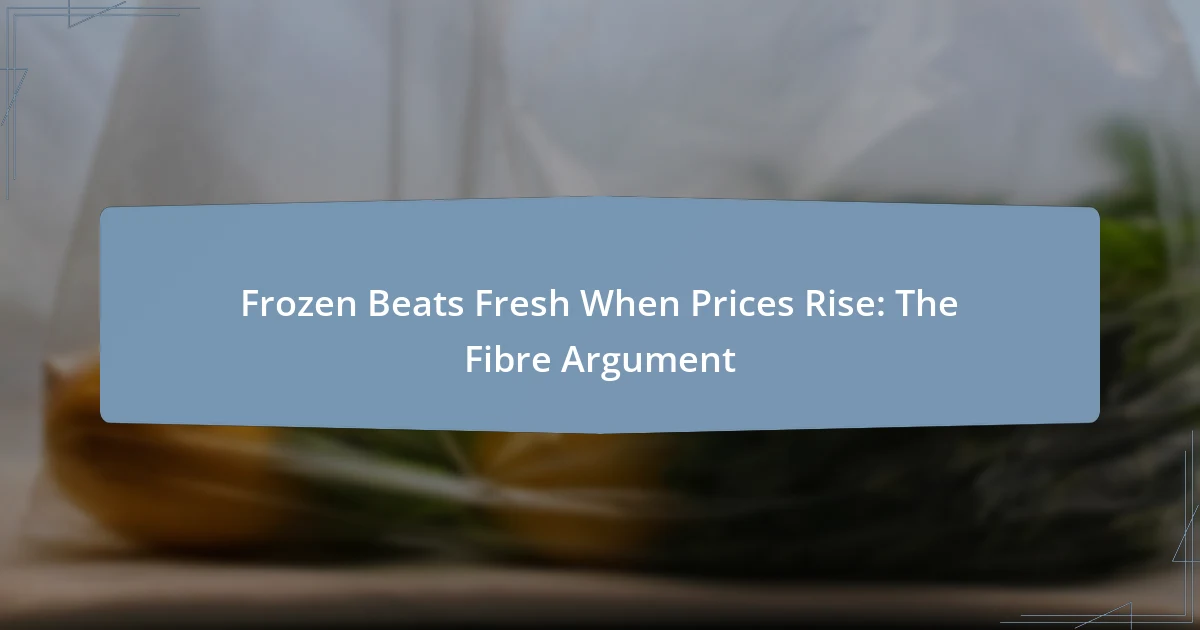 Frozen Beats Fresh When Prices Rise: The Fibre Argument